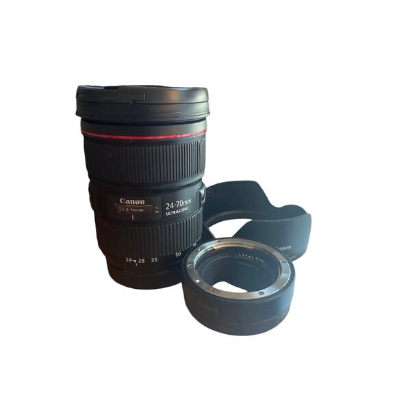 Canon EF 24-70mm f/2.8L II USM Standard Zoom Lens w/ Mount Adapter - Picture 1 of 8